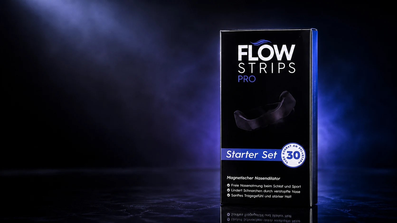 Flowstrips Pro Starterset mit Magnetbügeln und Klebepatches