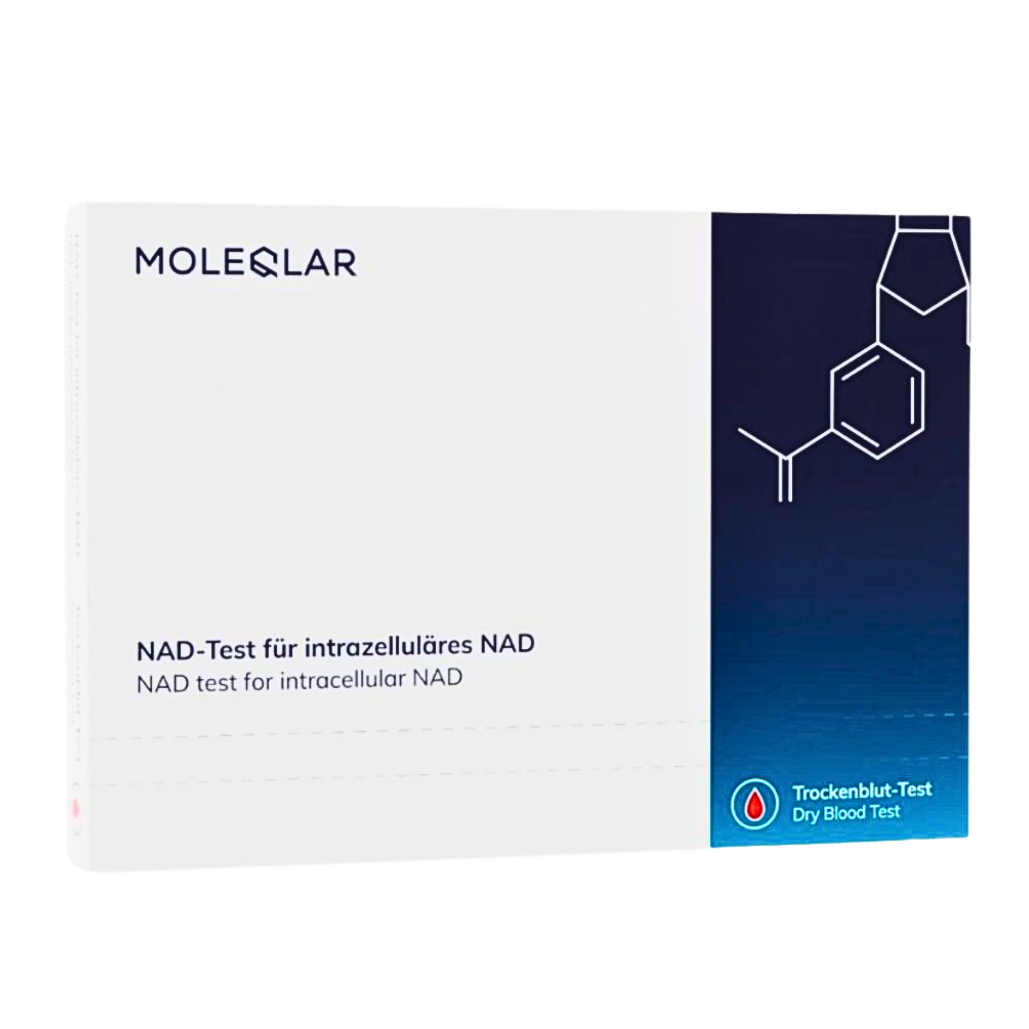 MoleQlar NAD⁺ Selbsttest aus Trockenblut zur Messung des NAD-Spiegels